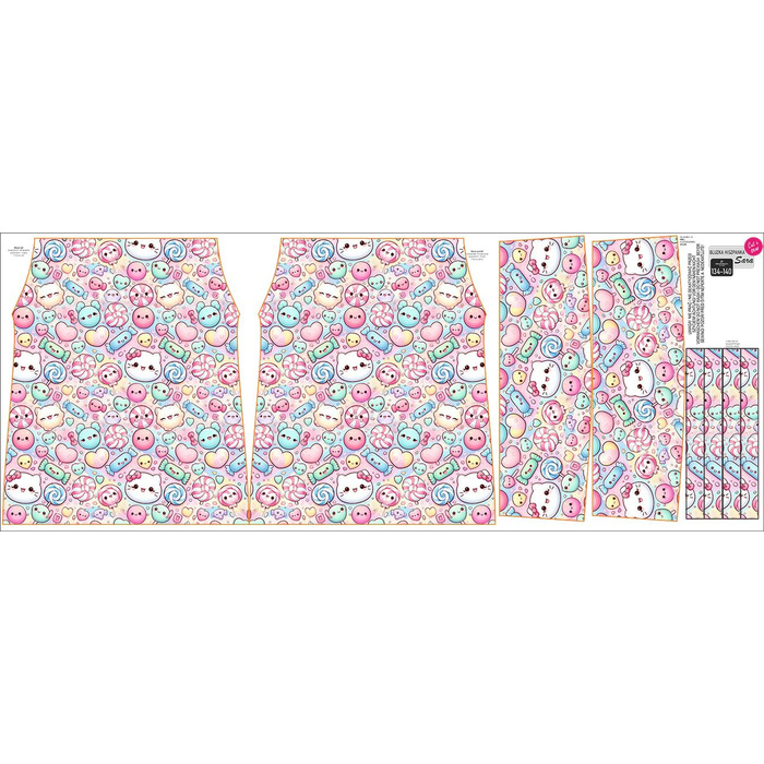 Carmenausschnitt Bluse (SARA) - SWEETS WZ.12 - Nähset 