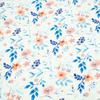 PAINTED PEONIES / white - looped knit 