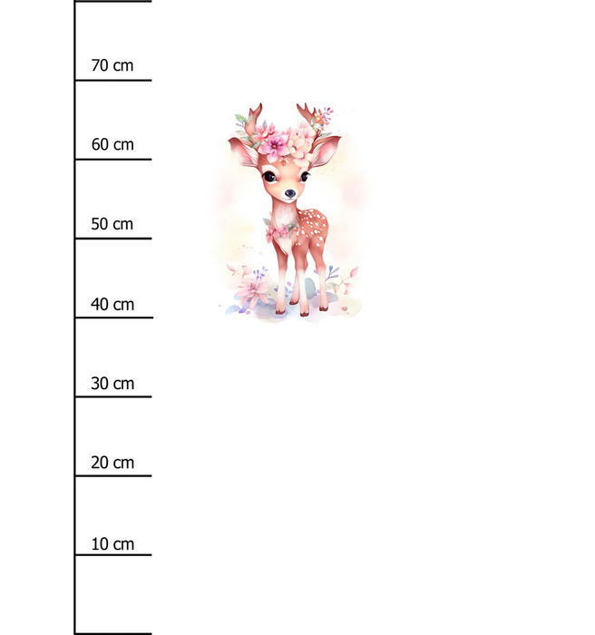 BABY DEER - Paneel (75cm x 80cm) Wasserabweisende Webware