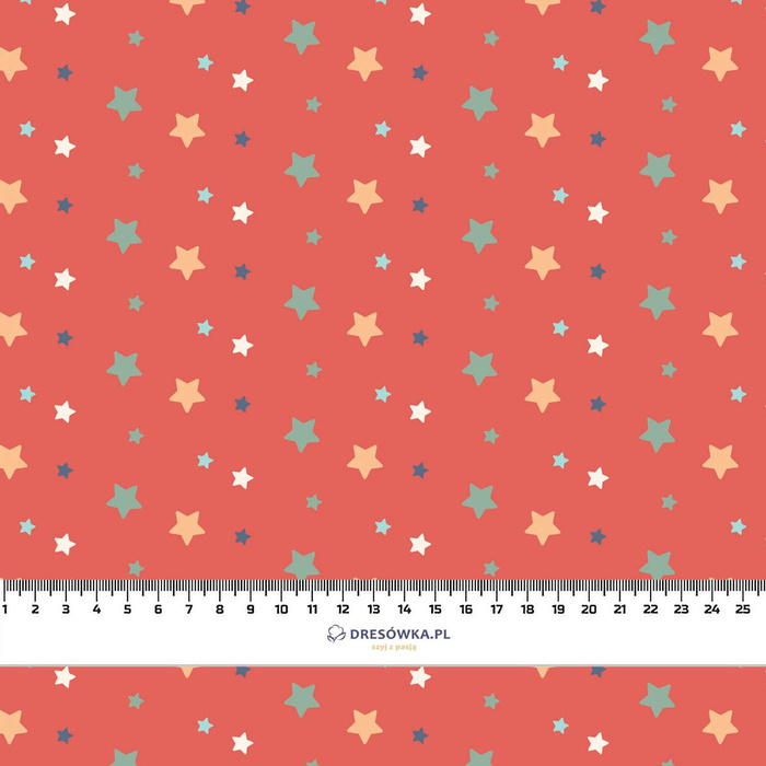 COLORFUL STARS pat. 2 - Waterproof woven fabric