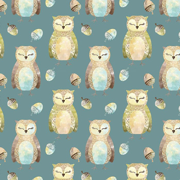 OWLS AND ACORNS (FOREST ANIMALS)