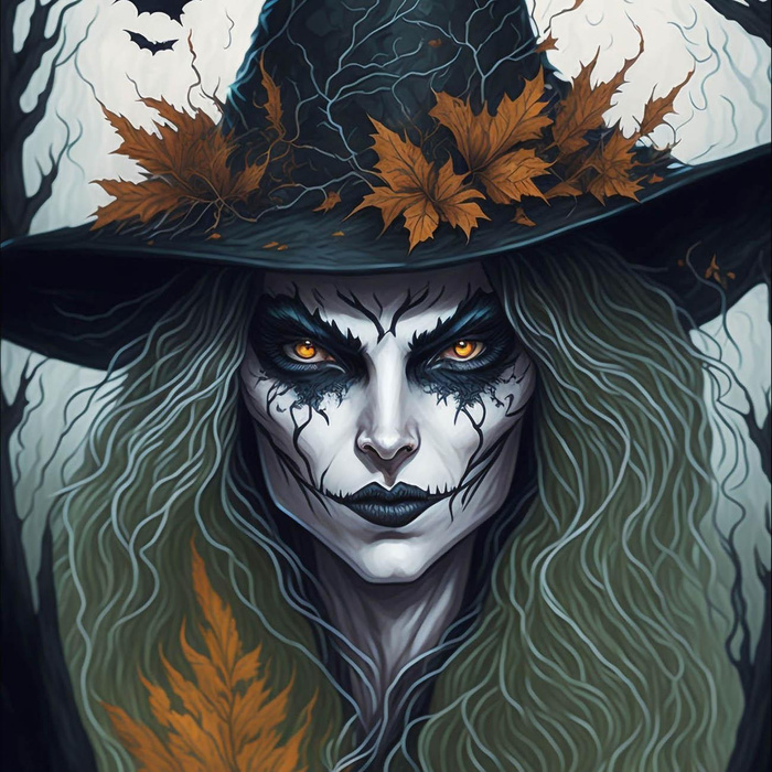 WITCH - panel (60cm x 50cm) Waterproof woven fabric