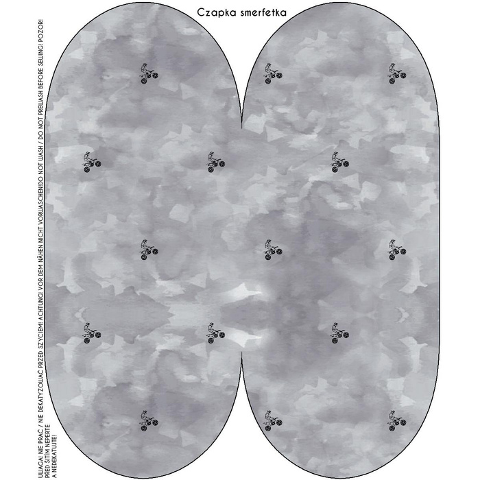 "Beanie" cap - MOTORS (minimal) / CAMOUFLAGE pat. 2 (grey) 51-53