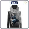 UNISEX HOODIE (HYDRA) - MOON WOLF - Nähset (98/104)