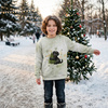CHILDREN'S (NOE) SWEATSHIRT - WINTER ANIMALS WZ. 10 - sewing set (86/92)