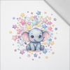 CUTE ELEPHANT - panel (60cm x 50cm)   Baumwoll Webware