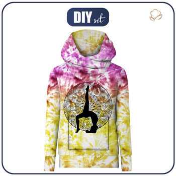 UNISEX HOODIE (HYDRA) - YOGA / mandala - Nähset M