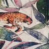 CHEETAH / leaves - Waterproof woven fabric