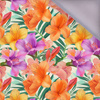 FLOWERS PAPAYA ORANGE WZ. 11 - softshell