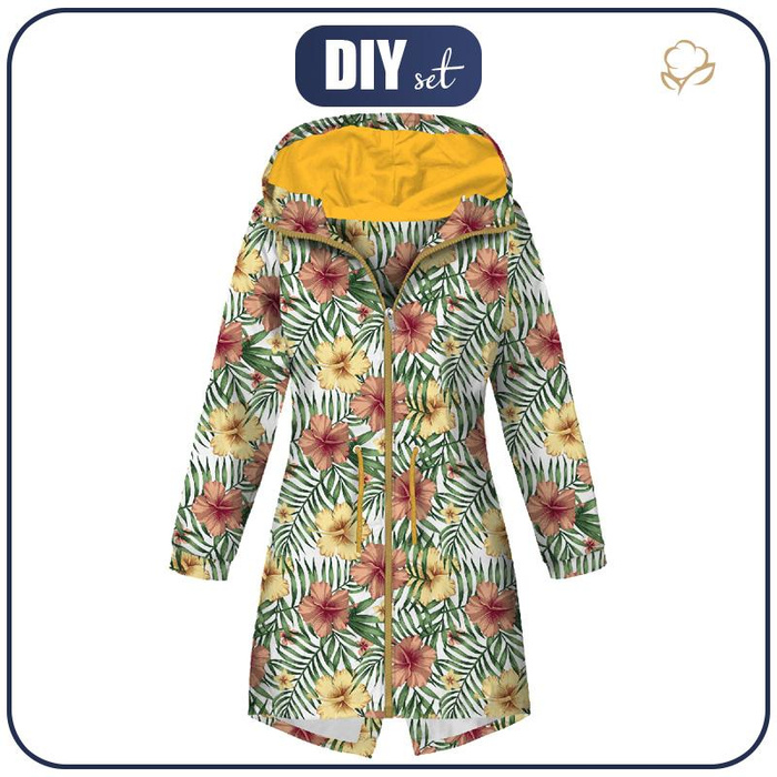 DÁMSKÁ BUNDA PARKA (ANNA) - HIBISKUS - softshell XL
