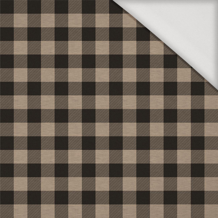 CHECK VICHY - MELANGE BEIGE - Viscose jersey