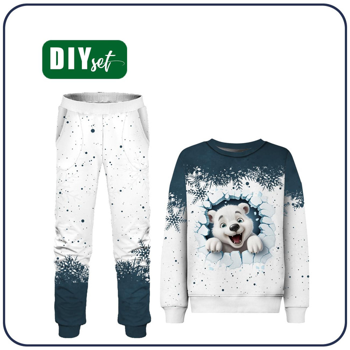 Jogginganzug für Kinder (MILAN) - HAPPY BEAR - Nähset (122/128)