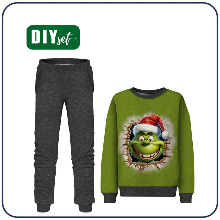 Jogginganzug für Kinder (MILAN) - GREEN CREATURE - Nähset (122/128)