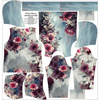 CLASSIC WOMEN’S HOODIE (POLA) - VINTAGE FLOWERS PAT. 5 - sewing set XXXL