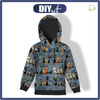 KID'S HOODIE (ALEX) - ANIMALS PAT.12 - sewing set