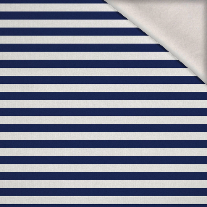 NAUTICAL STRIPES - Wintersweat angeraut mit Elastan ITY