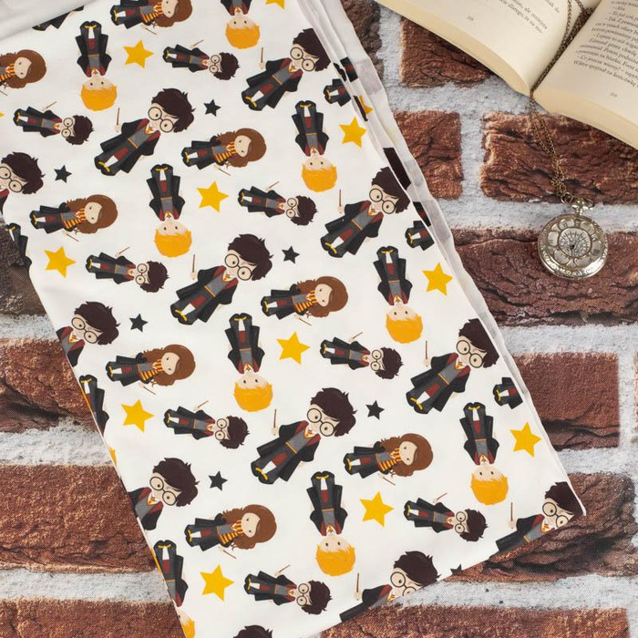 MAGICAL FRIENDS pat. 2 (MAGIC SCHOOL) / white - softshell