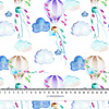 HOT AIR BALLOONS (COLORFUL TRANSPORT) - Cotton woven fabric
