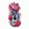GUITAR WITH ROSES - panel (75cm x 80cm) Waterproof woven fabric