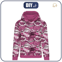 CLASSIC DAMEN HOODIE (POLA) - COMICS (rosa) - Sommersweat