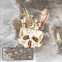 SKULL (MAGIC) - PANORAMIC PANEL (60cm x 155cm)