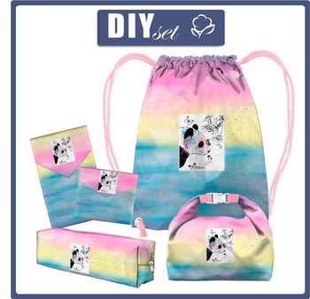 PUPIL PACKAGE - RAINBOW OCEAN pat. 1 / panda - sewing set