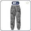 DAMEN JOGGINGHOSE (NOEMI) - GRUNGE (schwarz) - Nähset L