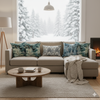WINTER FOREST M. 6- Polster- Velours