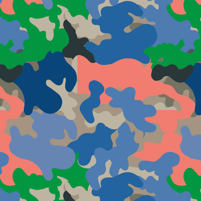 NEON CAMOUFLAGE PAT. 6 - lycra 300g