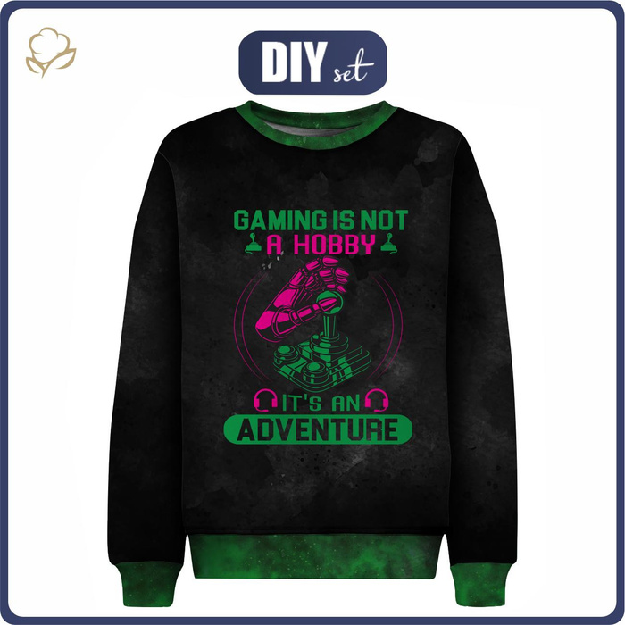 KINDER SWEATSHIRT (NOE) - GAMING M. 1 - Nähset (98/104)