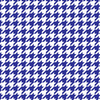 CORNFLOWER HOUNDSTOOTH / WHITE