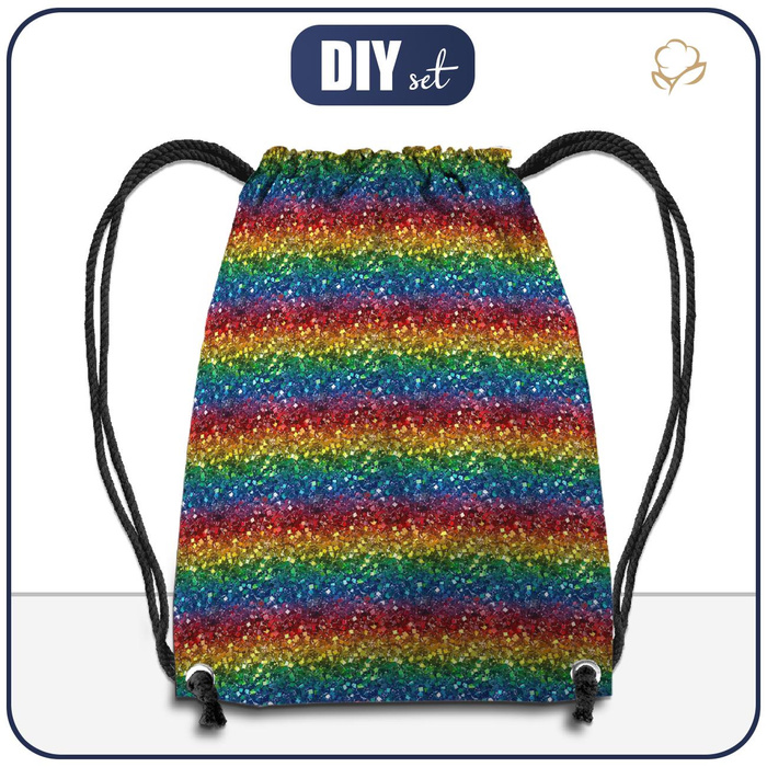 GYM BAG - HOLOGRAPHIC RAINBOW Pat. 2 - sewing set