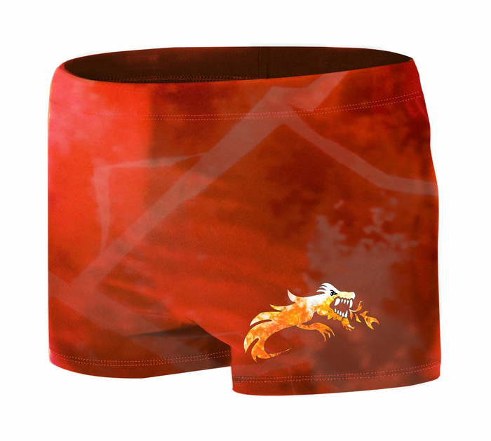 Jungen Badehose - ROT NINJA 122-128