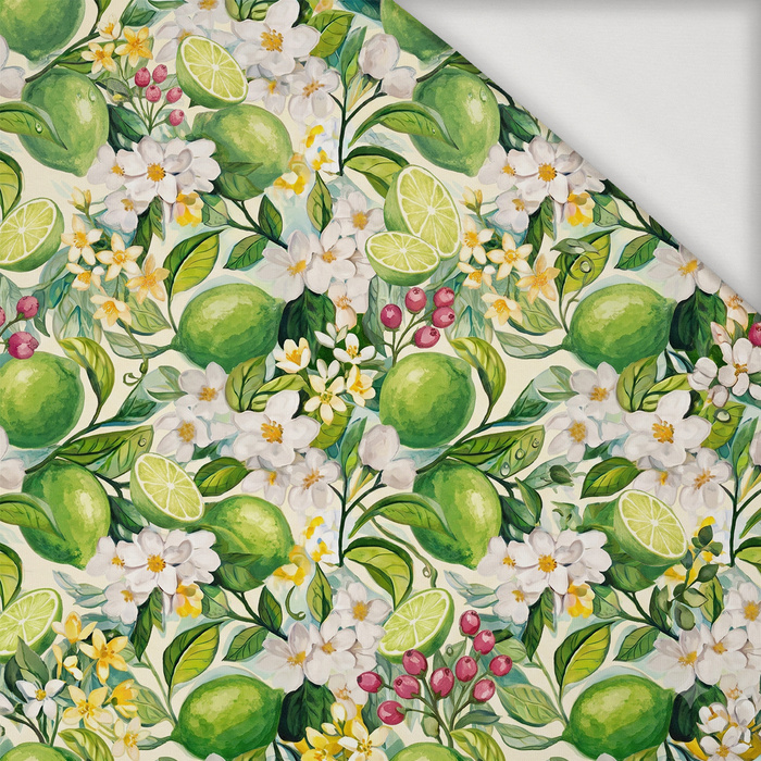 TUTTI FRUTTI WZ. 41 / lime cream - Jersey wiskozowy