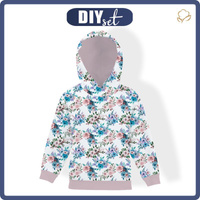 KIDS HOODIE (ALEX) - FLOWER BOUQUET  pat. 9 (PUMPKIN GARDEN) - sewing set
