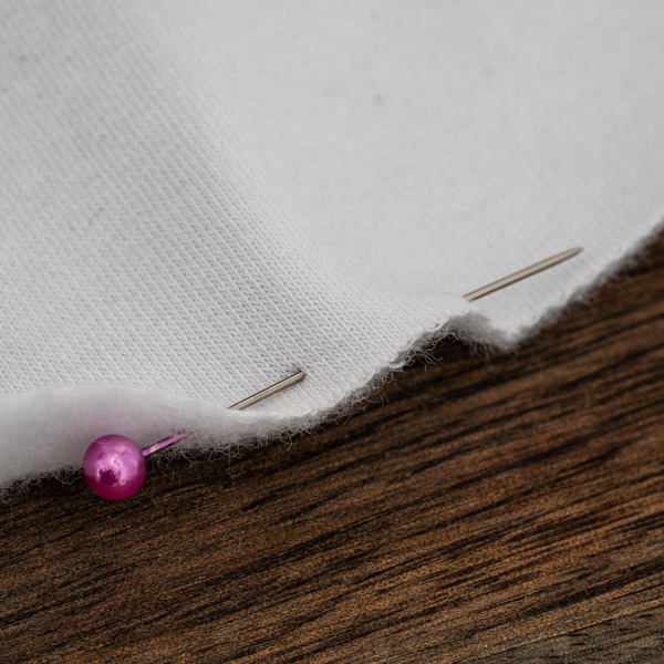 LIŚCIE KLONU / bordowy - dzianina drapana z elastanem