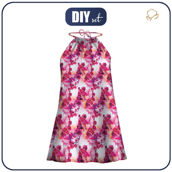 DRESS "DALIA"  MINI (XXL-XXXL) - ALCOHOL PASTEL WZ.6 - sewing set
