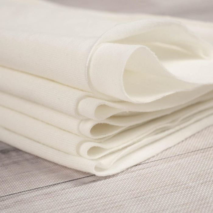 Úplet tričkovina s elastanem TE210 - Cloud Dancer/ ECRU (D-02) 