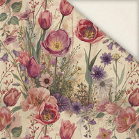 PASTEL FLOWERS WZ. 30 - Slub Weave