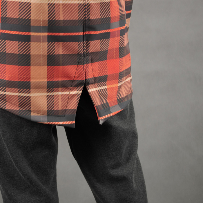 MEN'S PARKA (TOM) - LINEN / grey - sewing set M