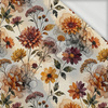 AUTUMN FLOWERS WZ. 27 - looped knit fabric