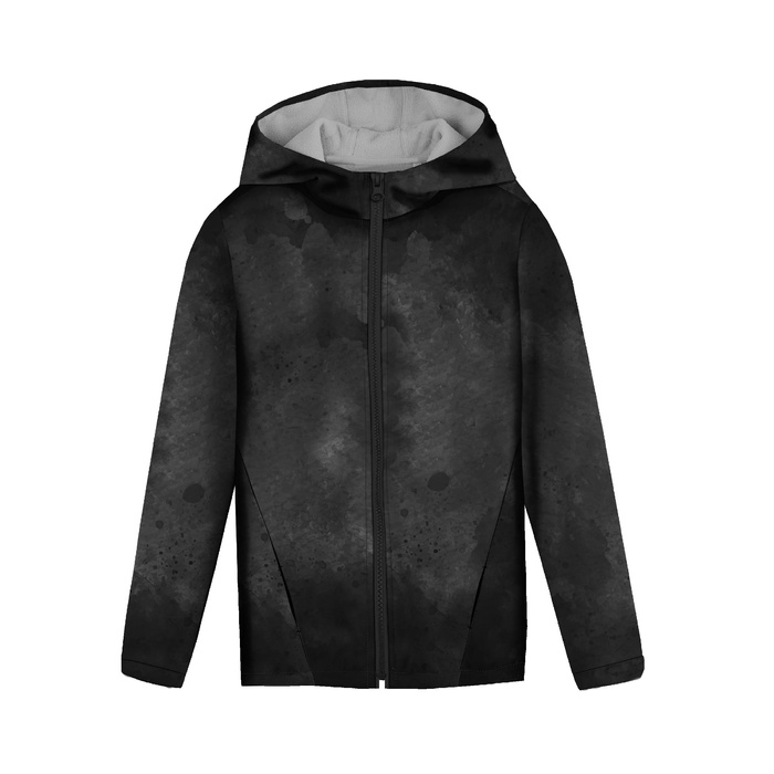 KIDS JACKET DINO (ZOE) - BLACK SPECKS - sewing set (146/152)