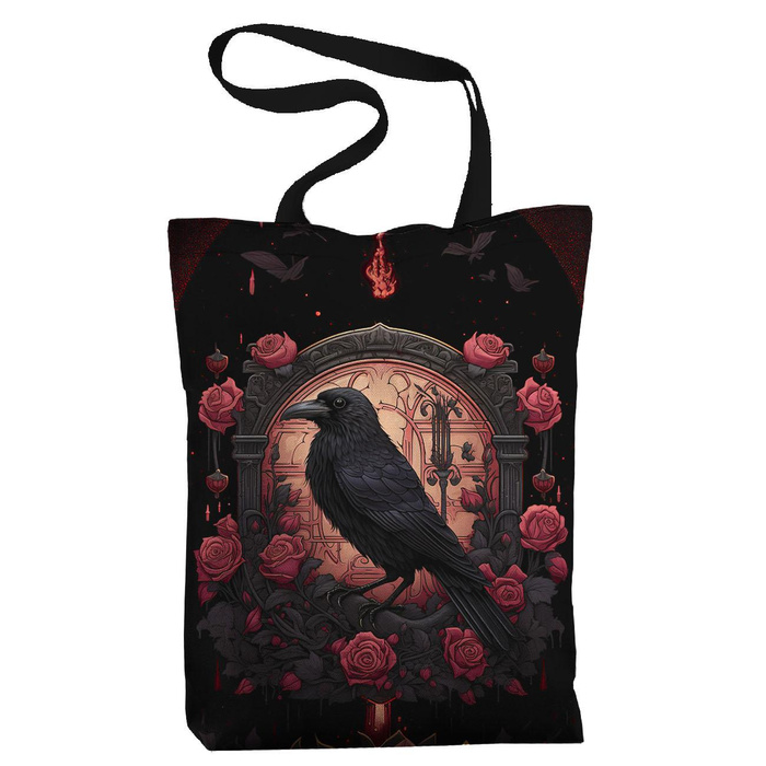 SHOPPER KABELKA - GOTHIC RAVEN - voděodolná tkanina - Sada šití