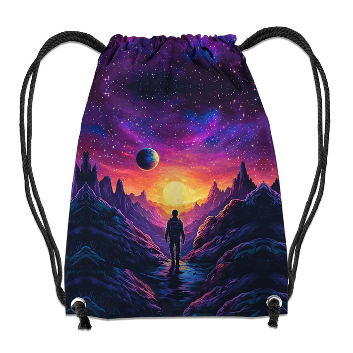 NEON GALAXY WZ.5 - Paneel (60cm x 50cm)- Single Jersey mit Elastan ITY