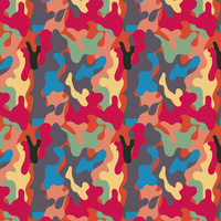NEON CAMOUFLAGE M. 4 - Wasserabweisende Webware