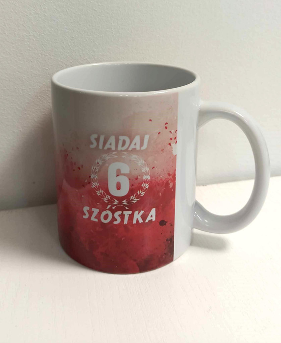 KUBEK Z NADRUKIEM - SIADAJ 1, SIADAJ 6