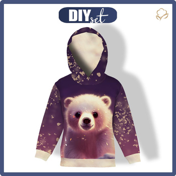 KID'S HOODIE (ALEX) - ANIMATED POLAR BEAR - sewing set
