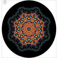 COLORFUL MANDALA - circle skirt panel D