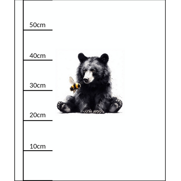 BEAR WZ. 2 - panel (60cm x 50cm) Wasserabweisende Webware