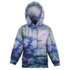 KID'S HOODIE (ALEX) - WATER LILIES (Claude Monet) - looped knit fabric (98/104)